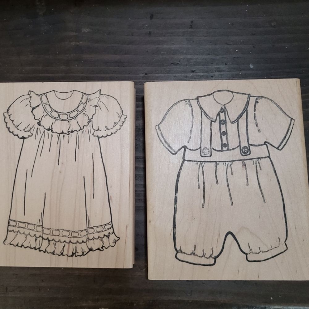 Rubber Stamps Boy & Girl